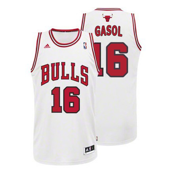 Pau Gasol, Chicago Bulls - White - Cliquez sur l'image pour la fermer
